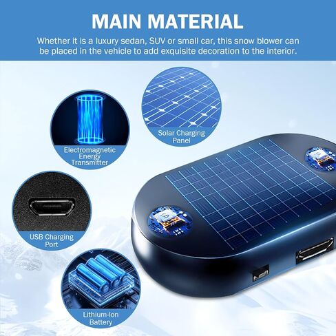 3pcs Anti-Freeze Electromagnetic Car Snow Removal Device, Electromagnetic Snow Device, 2026 Portable Solar-Powered Car Interference Antifreeze Instrument in Saudi Arabia