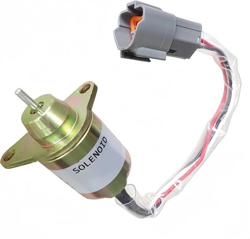 12V Fuel Stop Solenoid 14521915 VOE14521915 For Excavator EC20C EC27C EC35C EC55B EC55C EC60C EC80D EW55B ECR28 ECR48C ECR58 ECR88 New Aftermarket Parts in Saudi Arabia