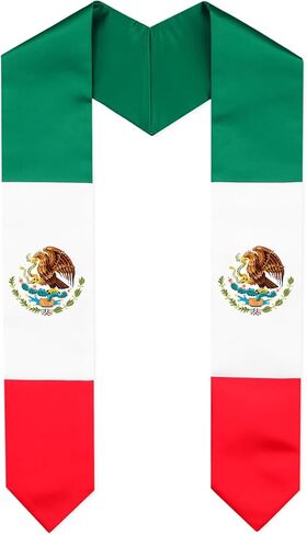 Sasylvia Graduation Stole Sash Country Flag Graduation Stole for International Students in Saudi Arabia