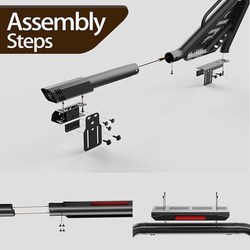 YR02L Roll Bar for Full Size Pickup Truck,Compatible with Ram1500/2500/3500|F-150/F-250/F-350|Silverado1500/2500|Serria1500/2500|Titan|Tundra. No Drill Installation,with Light Mount in Saudi Arabia