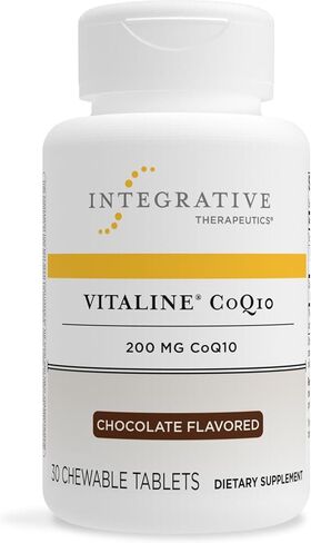 Integrative Therapeutics - Vitaline CoQ10 (200mg) - Supports Heart & Brain Health* - Chocolate Flavored - 30 Chewable Wafers in Saudi Arabia