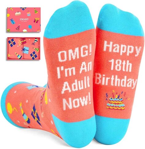 Zmart Gifts for Teenage Boys Teenage Girls Funny Gifts for Teens, Gifts for 13 Year Olds 13th Birthday, Funny Fun Crazy Socks for Teens in Saudi Arabia