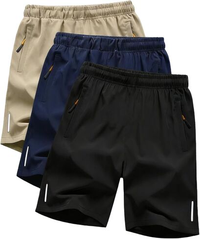 3PCS Boys' Casual Athletic Shorts Set - Daily Wear & Multipack in Saudi Arabia