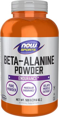 NOW Sports Nutrition, Beta-Alanine Pure Powder 2,000 mg, Muscular Endurance*, 500 Grams in Saudi Arabia