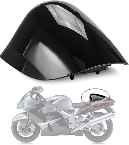 PSLER غطاء المقعد الخلفي غطاء المقعد الخلفي هدية لسوزوكي هايابوسا GSXR1300 1996-2007 (أسود) in Kuwait