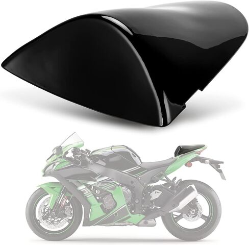 غطاء PSLER لـ Ninja ZX6R 2005 2006 وZX10R 2006 2007 Ninja غطاء المقعد الخلفي غطاء هدية (أسود) in Kuwait