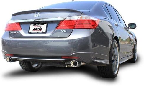 BORLA 11840 Axle-Back Performance Exhaust System for 2013-2015 Honda Accord 2.4L 4 Cyl./ 3.5L V6 Automatic/Manual Transmission Front Wheel Drive 4 Door Equipped With Dual/Split Rear Exit Exhaust. in Saudi Arabia