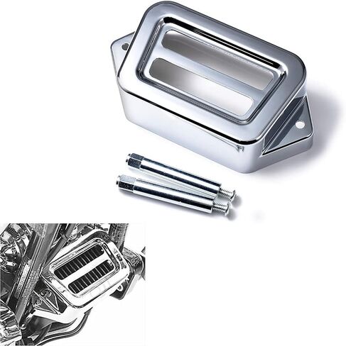 1X Chrome Voltage Regulator Cover Cap Housing Compatible with 1997-2008 Harley Electra Road Road King Glide FLHT FLHTC FLHTCUI FLTR FLHX in Saudi Arabia