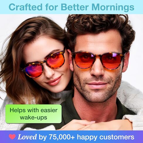 THL Blue Light Blocking Glasses for Better Sleep - 99.5% Blue Light Glasses for Women Men - Amber Orange Blue Blocker Glasses - Migraine Glasses - fl 41 Light Sensitivity Blue Light Blocker Glasses in Saudi Arabia