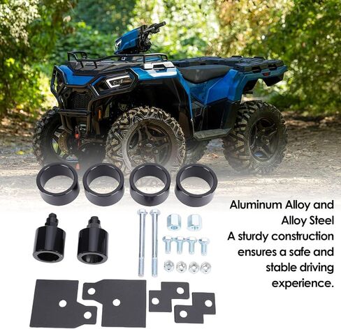 Pissente Sportsman 500 800 4 بوصة طقم تعليق الرفع، طقم رفع أمامي وخلفي كامل لأنماط 1999 إلى 2025، MP 1235 BK in Kuwait
