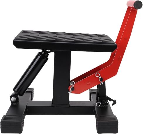 Keenso Dirt Bike Lift Stand, 440lbs Load Bearing Adjustable Height Motorcycle Lifting Stand with Non Slip Rubber Padding, for Most Motorcycles and Off Road Vehicles in Saudi Arabia