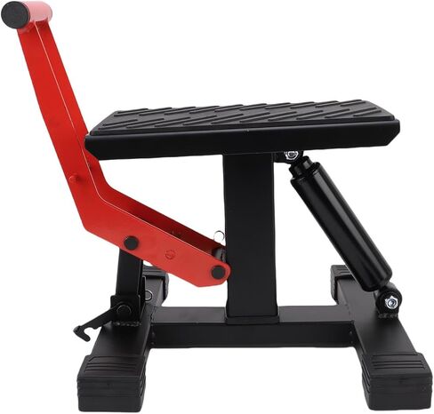 Keenso Dirt Bike Lift Stand, 440lbs Load Bearing Adjustable Height Motorcycle Lifting Stand with Non Slip Rubber Padding, for Most Motorcycles and Off Road Vehicles in Saudi Arabia