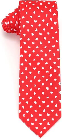 Valentines Day Ties For Men 3.27" (8.3CM) Heart Neckties Holiday Wedding Party for Husband Father's Day in Saudi Arabia