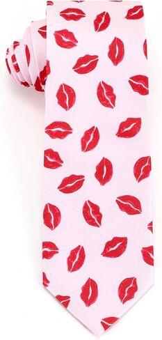 Valentines Day Ties For Men 3.27" (8.3CM) Heart Neckties Holiday Wedding Party for Husband Father's Day in Saudi Arabia