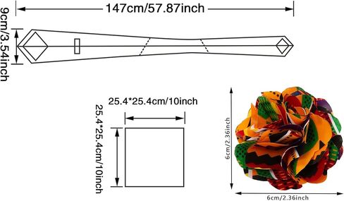 African Ties Set Men Kente Necktie Handkerchief Brooch Classic Formal Pocket Square Neck Ties in Saudi Arabia