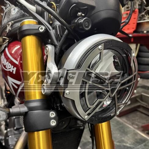 ALmart Motorcycle Modified Headlight Grill Guard Headlamp Protector Cover Fit forTriumph Scrambler 400X/Speed 400 2024+ in Saudi Arabia