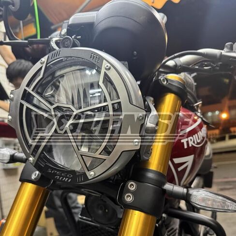 ALmart Motorcycle Modified Headlight Grill Guard Headlamp Protector Cover Fit forTriumph Scrambler 400X/Speed 400 2024+ in Saudi Arabia