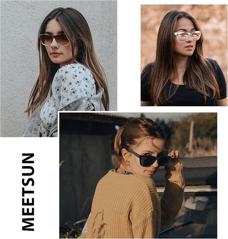 MEETSUN Polarized Sunglasses for Women Men Classic Retro Designer Style Fashion UV400 Protection in Kuwait