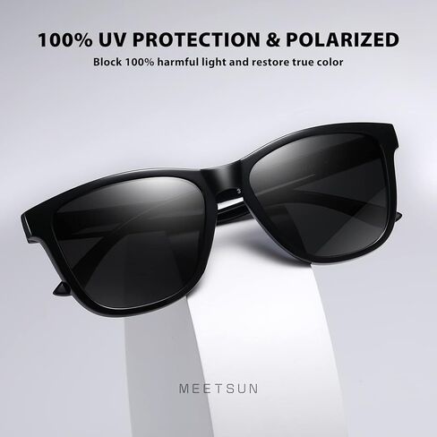 MEETSUN Polarized Sunglasses for Women Men Classic Retro Designer Style Fashion UV400 Protection in Kuwait