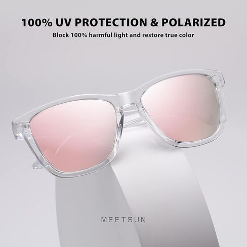 MEETSUN Polarized Sunglasses for Women Men Classic Retro Designer Style Fashion UV400 Protection in Kuwait