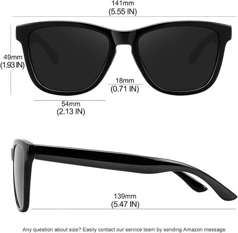 MEETSUN Polarized Sunglasses for Women Men Classic Retro Designer Style Fashion UV400 Protection in Kuwait