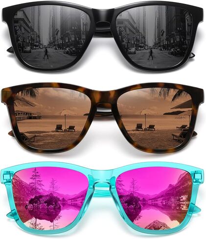 MEETSUN Polarized Sunglasses for Women Men Classic Retro Designer Style Fashion UV400 Protection in Kuwait