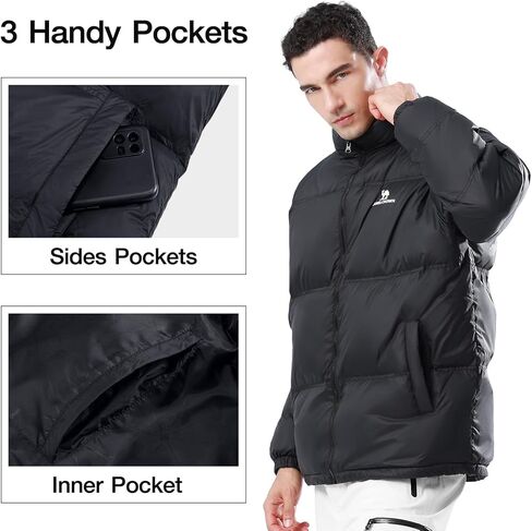 CAMELSPORTS Women's Thickened Down Jacket Oversized Lightweight Down Coat Warm Winter Coats Zip Insulated Puffer Jacket II in Kuwait