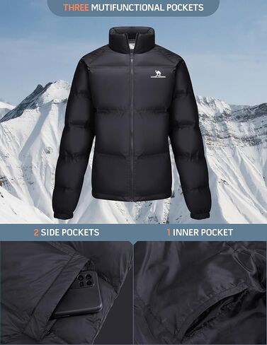 CAMELSPORTS Women's Thickened Down Jacket Oversized Lightweight Down Coat Warm Winter Coats Zip Insulated Puffer Jacket II in Kuwait