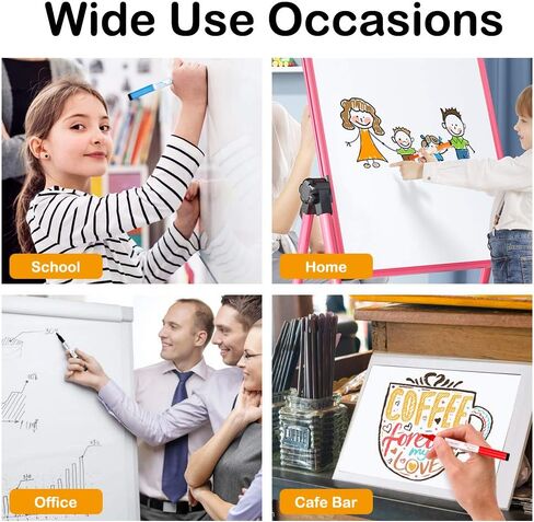 Shuttle Art Magnetic Whiteboard Markers, 20 Pieces Fine Tip and Eraser, Dry Erase Whiteboard Markers, for Writing on Whiteboards, Weekly Planner, Glass for School Office Home in Kuwait