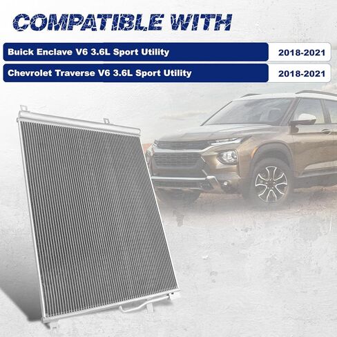 مكثف تكييف الهواء متوافق مع Buick Enclave/Chevrolet Traverse # 30097، CN30097PFC، 84212781، 84397526، 84212783 in Kuwait