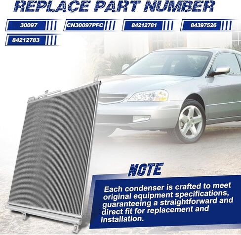 مكثف تكييف الهواء متوافق مع Buick Enclave/Chevrolet Traverse # 30097، CN30097PFC، 84212781، 84397526، 84212783 in Kuwait
