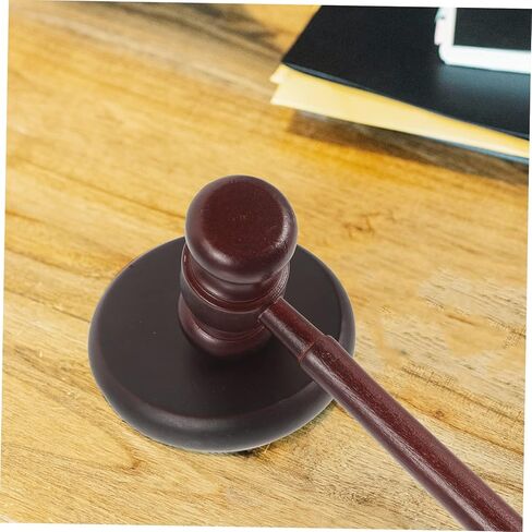 Judge Hammer Toy 6.7 Inch Wooden Gavel with Clear Loud Sound for Lawyers Judges Auction and Office Use in Saudi Arabia