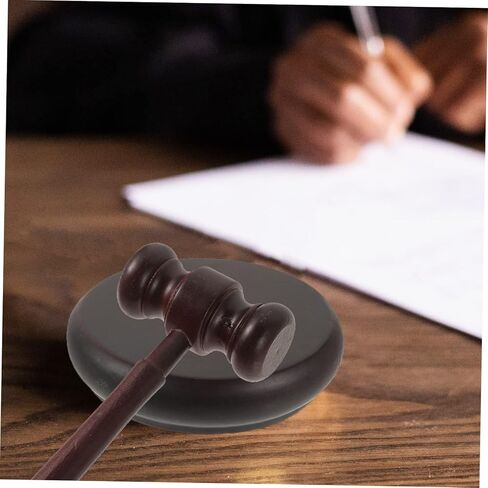 Judge Hammer Toy 6.7 Inch Wooden Gavel with Clear Loud Sound for Lawyers Judges Auction and Office Use in Saudi Arabia