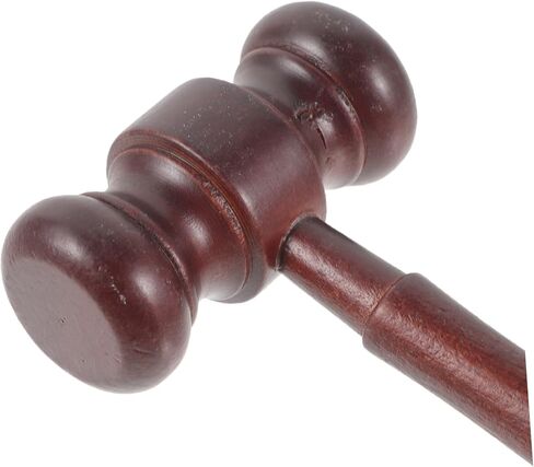 Judge Hammer Toy 6.7 Inch Wooden Gavel with Clear Loud Sound for Lawyers Judges Auction and Office Use in Saudi Arabia
