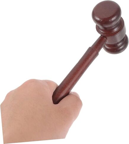 Judge Hammer Toy 6.7 Inch Wooden Gavel with Clear Loud Sound for Lawyers Judges Auction and Office Use in Saudi Arabia