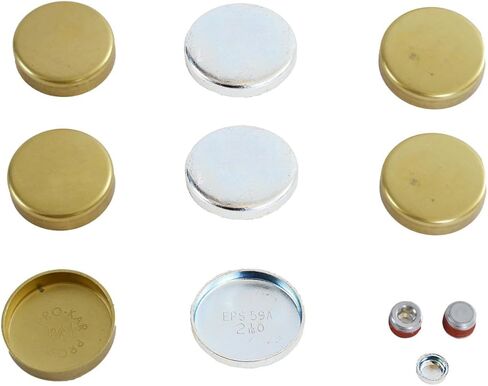 مجموعة سدادات التجميد النحاسية (التوسيع/المقابس الأساسية) - تناسب محركات Ford Mercury 144 170 200 250 Inline-6 ​​1960-1983 in Kuwait