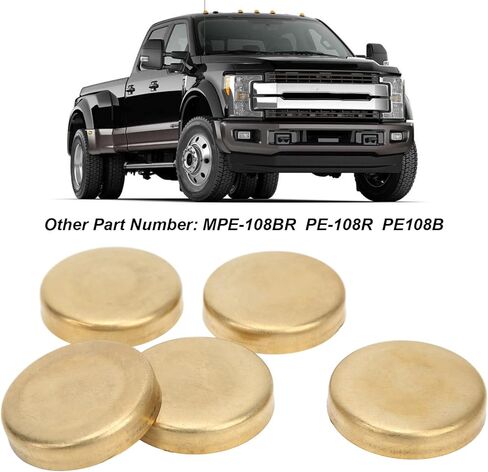 Jeanoko Engine Expansion Plugs, Complete MPE‑108BR Wearproof Brass Freeze Plug Kit for Auto Replacement for Small Block 255ci 260ci 289ci 302ci 351ci in Saudi Arabia