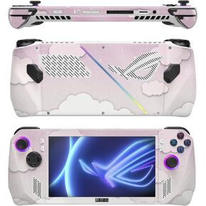MightySkins Glossy Glitter Skin Compatible with Asus ROG Ally - Baby Clouds | Protective, Durable High-Gloss Glitter Finish | Easy to Apply
