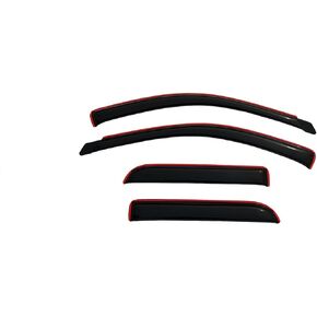 Auto Ventshade [AVS] In-Channel Ventvisor / Rain Guards | Fits 2002 - 2008 Dodge RAM 1500, 2003 - 2009 Dodge RAM 2500/3500 Quad Cab- Smoke, 4 pcs.| 194623