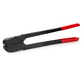 IDL Packaging C-3125 Double-Notched Front-Action Sealer/Crimper for 5/8" Steel Strapping - Durable Tool with Long Handle - Good for Horizontal and Vertical Operation - Heat-Treated Wearing Steel Parts