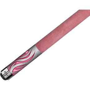 Players Flirt F-2780 Orion Silver Kandy with Pink Tribal Flames Cue by Players Flirt