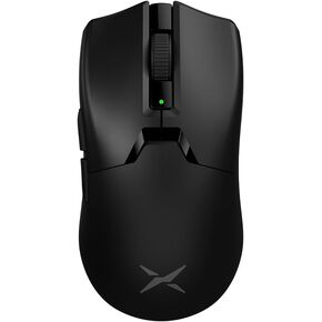 DeLUX M800 Ultra Wireless Gaming Mouse, Nordic 52840 MCU, PAW3395 26000DPI, 1000Hz Polling Rate, Tri-Mode Connection, 49g Lightweight, 60 Hours Endurance (300mAh-Black)
