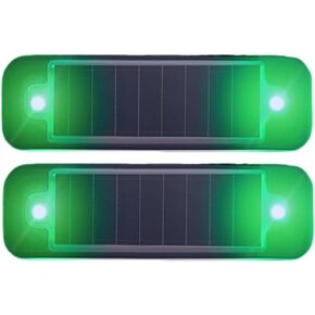 2Pack Solar Warning Lamp,WONFAST Waterproof Mini LED Solar Car Flashing Alarm Safety Lamp Bar Emergency Security Strobe Light for Bike Motorcycles SUV Truck Vehicle Night Driving (Blue)