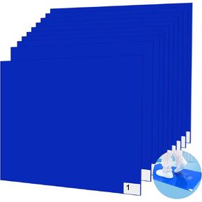 ABuff Sticky Mat for Cleanrooms 13" x 17" Adhesive Mats Construction Tacky Floor Mats for Laboratory Hospital Construction Pet, Removes Dirt Dust Debris Sand Hair, 10 Pads of 30 Sheets - 3000 Sheets
