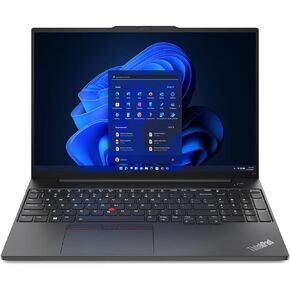 Lenovo ThinkPad E16 Gen 1 21JT001PUS 16" Notebook - WUXGA - 1920 x 1200 - AMD Ryzen 5 7530U Hexa-core (6 Core) 2 GHz - 8 GB Total RAM - 8 GB On-Board Memory - 256 GB SSD - Graphite Black