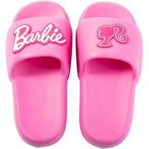 MINISO Barbie Collection Bath Slippers - Kids' House Shoes, Girls' Bathroom Slippers, Pink Barbie Home Footwear