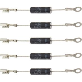Horinktor 5pcs CL04-12 with TerminalsHigh Voltage Microwave Oven Rectifiers Diodes Compatible for WB27X10597 W10492276 500mA 12KV.