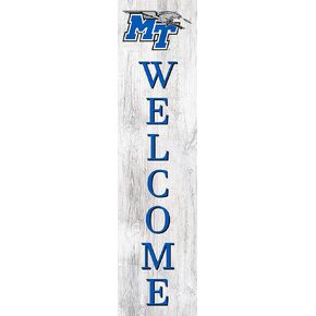 Fan Creations NCAA Middle Tennessee State Blue Raiders Unisex MTSU 24" Welcome Leaner, Team, 24 inch