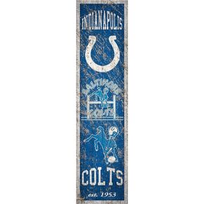 NFL Indianapolis Colts Unisex Indianapolis Colts Heritage Banner Vertical 6x24, Team, 6 x 24