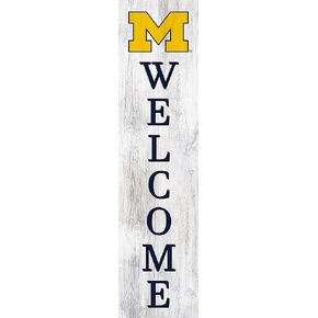 Fan Creations NCAA Michigan Wolverines Unisex University of Michigan 24" Welcome Leaner, Team, 24 inch